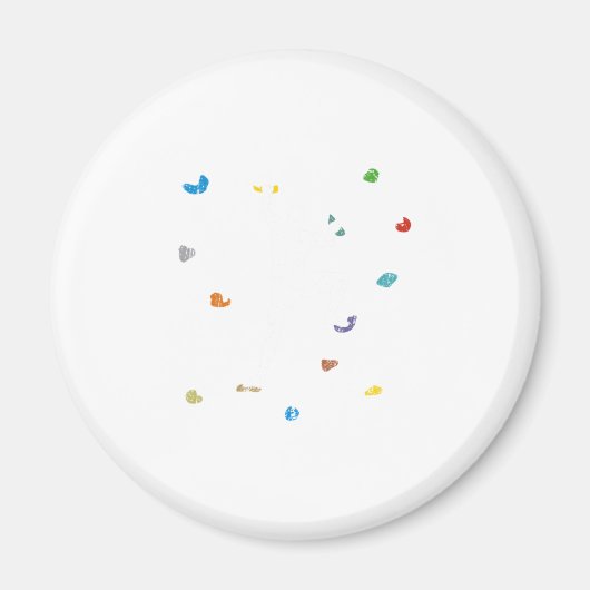 ボルダリングウォールクライマーギフトアイディア マグネット (正面)