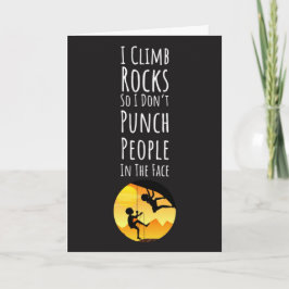 ボルダリングクライマーに最適な面白いロッククライミングカード カード