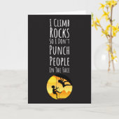 ボルダリングクライマーに最適な面白いロッククライミングカード カード (黄色い花)