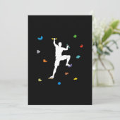 ボルダリングホールクライムウォールギフト 招待状 (スタンド正面)