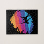 ボルダリング動揺してレトロロック登山 ジグソーパズル (横)