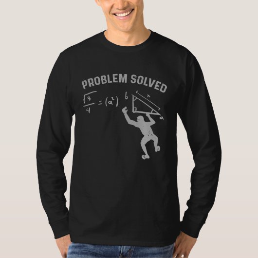 ボルダリング問題解決クライミング Tシャツ (正面)