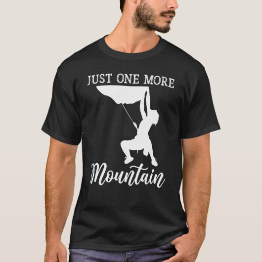 ボルダリング あと一つの山へ ハイカー Tシャツ (正面)