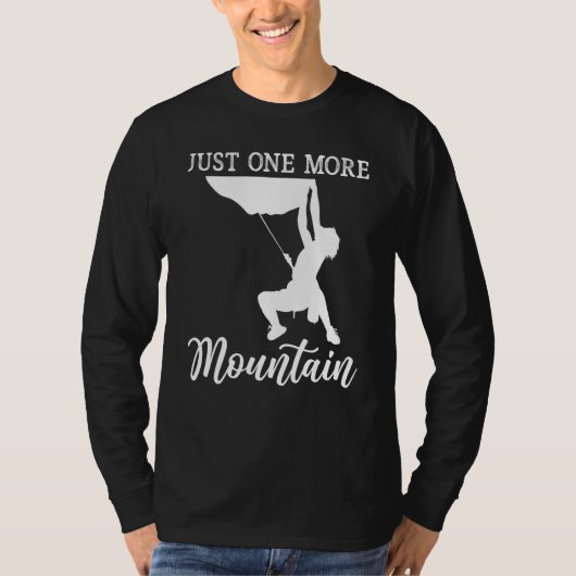 ボルダリング あと一つの山へ ハイカー Tシャツ (正面)