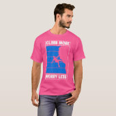 ボルダリング クライミング 登山家 岩場 Tシャツ (正面フル)