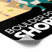 ボルダリングTレックスウォールクライマーロック登山マウンタ ポスター (角)