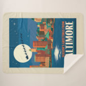 ボルチモアからの季節の挨拶 シェルパブランケット (正面(横))