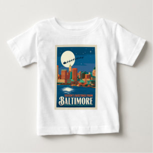 ボルチモアからの季節の挨拶 ベビーTシャツ
