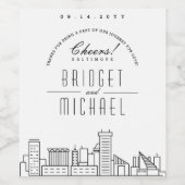 ボルチモアでの愛 |応援&感謝してい! ワインラベル (シングルラベル)