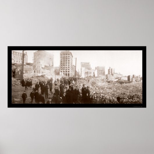 ボルチモアでの火災MD写真1904 ポスター (正面)