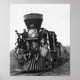 ボルチモアとオハイオ鉄道の機関車 ポスター