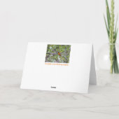 ボルチモアのオリオールのグリーティングカード サンキューカード (裏面)