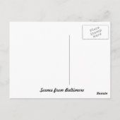 ボルチモアのシーン ポストカード (裏面)