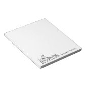 ボルチモアのスカイライン ノートパッド (アングル)