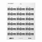 ボルチモアのスカイライン – 白黒 ラベル (フルシート)