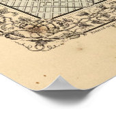 ボルチモアの地図バイミッチェル ポスター (角)