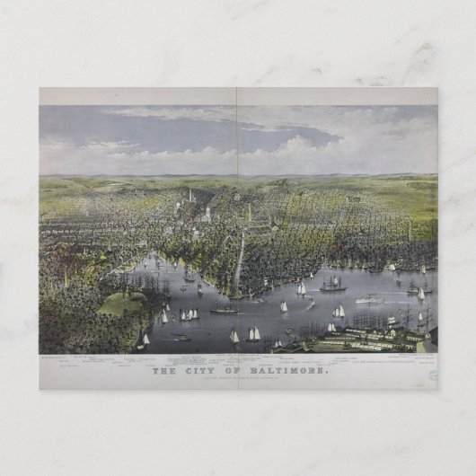 ボルチモアの街 ポストカード (正面)