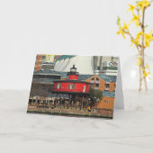 ボルチモアインナーハーバーセブン足ノールライトハウス カード (黄色い花)