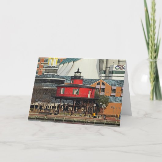 ボルチモアインナーハーバーセブン足ノールライトハウス カード (正面)