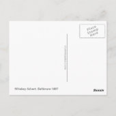 ボルチモアウイスキーヴィンテージ1867はがき ポストカード (裏面)