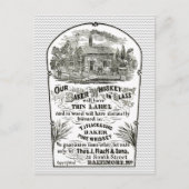 ボルチモアウイスキーヴィンテージ1867はがき ポストカード (正面)