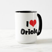 ボルチモアオオコウライウグイスを愛して - 野鳥愛好家 マグカップ (正面右)