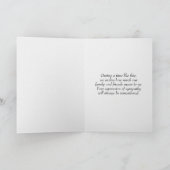 ボルチモアオリオール悔やみや弔慰有難う家族から カード (内部)