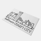 ボルチモアスカイライン ドアマット (アングル)