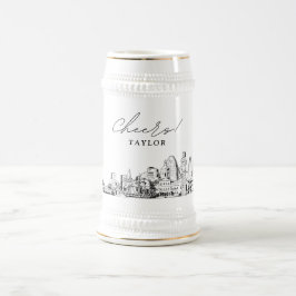 ボルチモアパーソナライズされたギフトビアスタイン ビールジョッキ