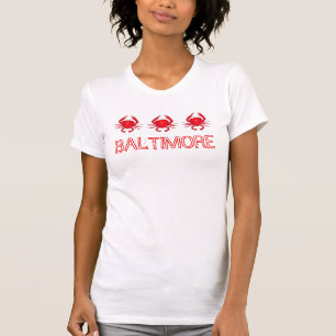 ボルチモアメリーランドレッド懸命シェルカニカニTee Tシャツ