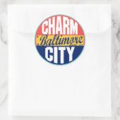 ボルチモアヴィンテージラベル ラウンドシール (バッグ)