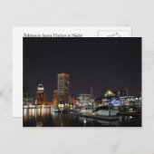 ボルチモア内港アットナイト ポストカード (正面/裏面)