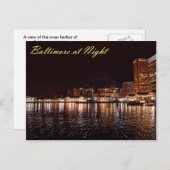 ボルチモア内港アットナイト ポストカード (正面/裏面)