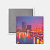 ボルチモア内港アットナイト マグネット (正面/裏面)