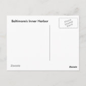 ボルチモア内港 ポストカード (裏面)