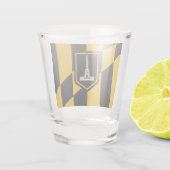 ボルチモア国旗と愛国的なショットグラス ショットグラス (裏面)