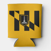 ボルチモア国旗のクーラーボックス 缶クーラー (正面)