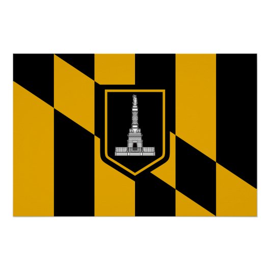 ボルチモア国旗の愛国的な壁のポスター ポスター (正面)