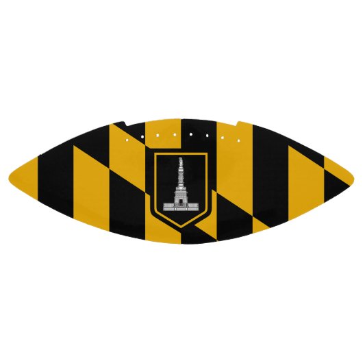 ボルチモア国旗を持つ愛国的なアメリカンフットボール アメリカンフットボール (パネル)