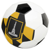 ボルチモア国旗を掲げた愛国的なサッカーボール サッカーボール (3/4)