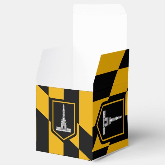 ボルチモア国旗を掲げた愛国的な優遇箱 フェイバーボックス (オープン)