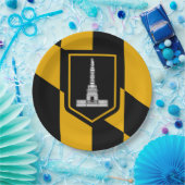 ボルチモア国旗（メリーランド、米国） ペーパープレート (パーティー)