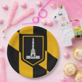 ボルチモア国旗（メリーランド、米国） ペーパープレート (パーティー)