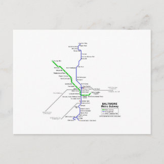 ボルチモア地下鉄 ポストカード