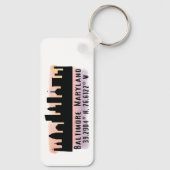 ボルチモア天窓の緯度と経度 キーホルダー (裏面)