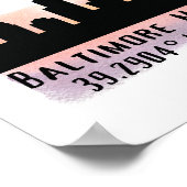 ボルチモア天窓の緯度と経度 ポスター (角)