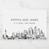 ボルチモア天窓ミニ スパークリングワインラベル (シングルラベル)