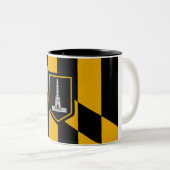 ボルチモア州旗 ツートーンマグカップ (正面右)