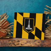 ボルチモア市旗のプラーク フォトプラーク (側面)