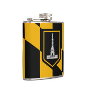 ボルチモア市旗を掲げる愛国的なフラスコ フラスク (右)